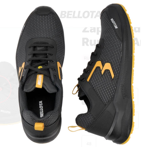 Zapatilla Bellota de seguridad Running Amarillo S3S ref RUNAS3S36