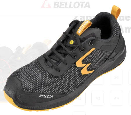 Zapatilla Bellota de seguridad Running Amarillo S3S ref RUNAS3S36