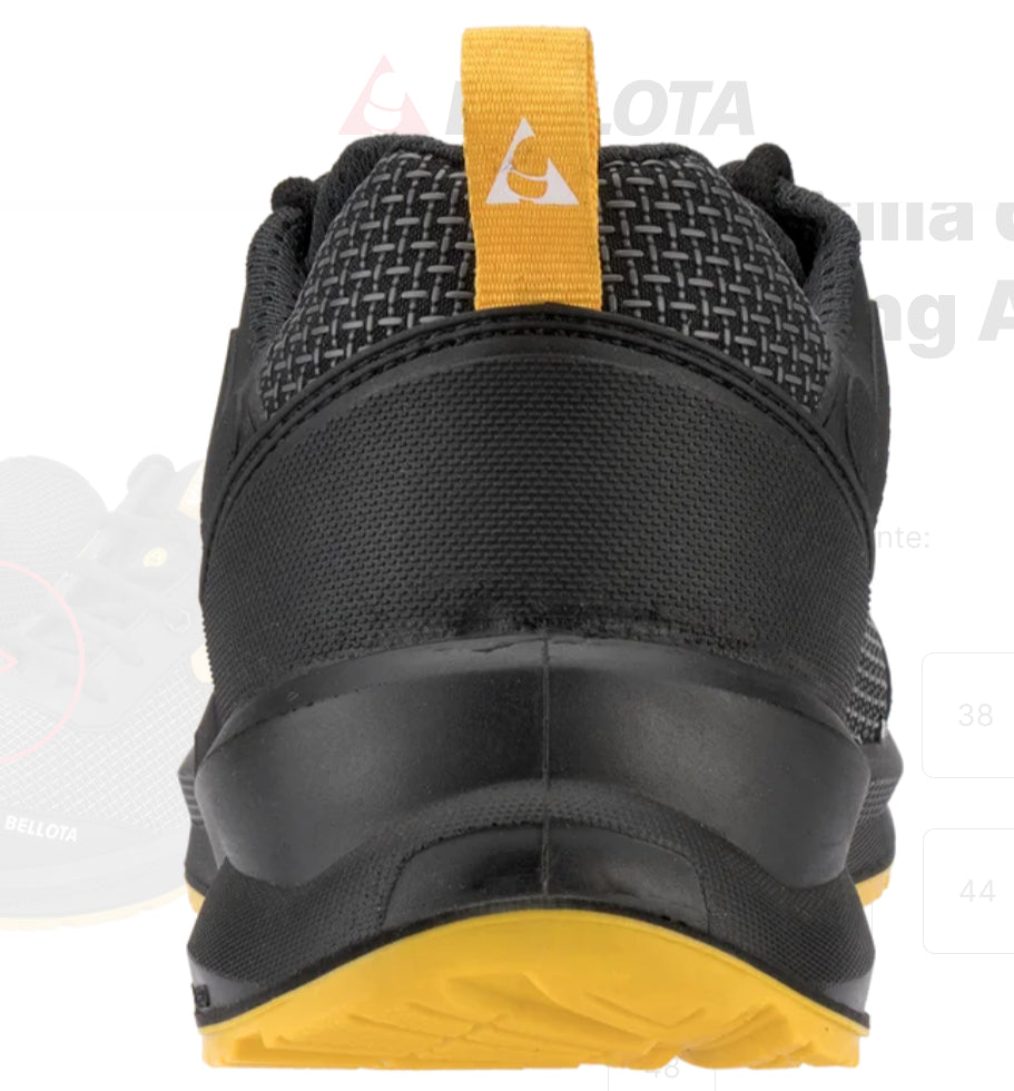 Zapatilla Bellota de seguridad Running Amarillo S3S ref RUNAS3S36