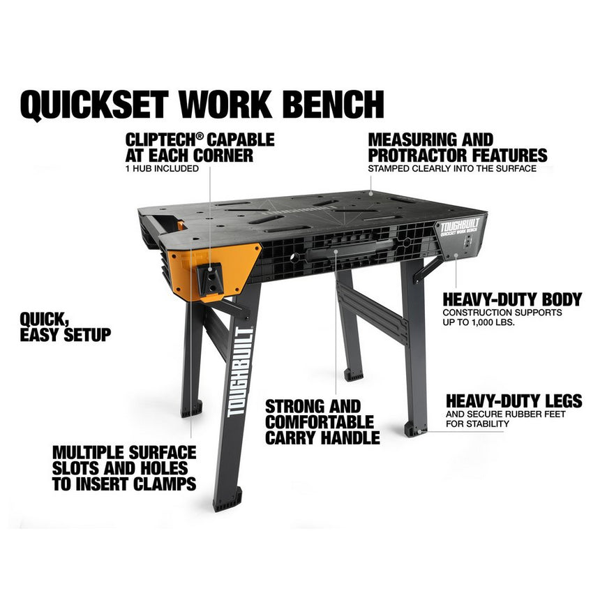 Banco de trabajo Toughbuilt Quickset TB-WB700