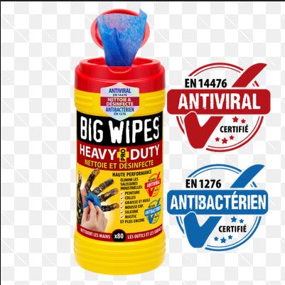 Tubo 80 uds toallitas Big Wipes Limpia y protege