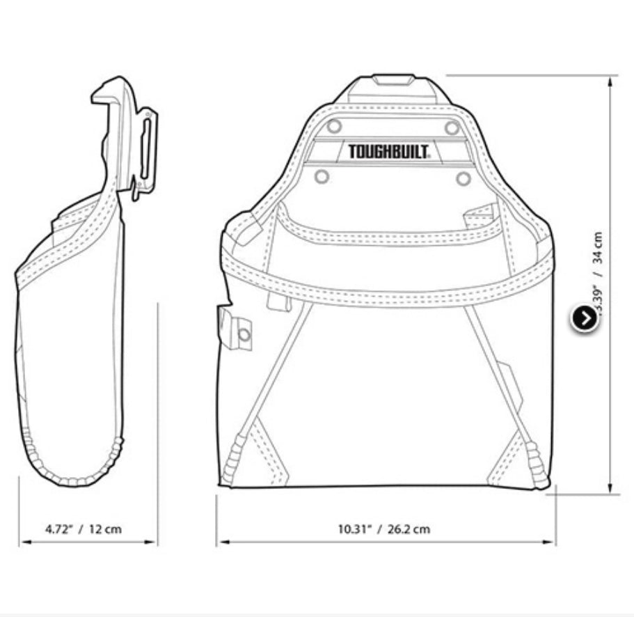 Toughbuilt bolso Portaherramientas Suministro TB-CT-05