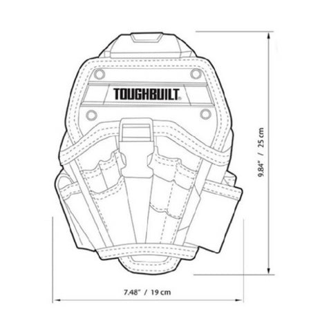 Toughbuilt Funda taladro grande TB-CT-20-L