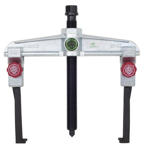 Extractor de rodamientos universal de 2 patas para espacios angostos con regulación rápida (200x150 mm)