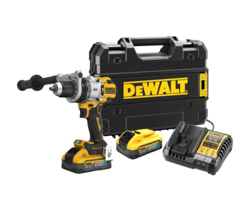 Taladro Percutor Dewalt DCD1007H2T-QW XR 18V XRP 13mm 169Nm con 2 baterías POWERSTACK Li-Ion 5Ah