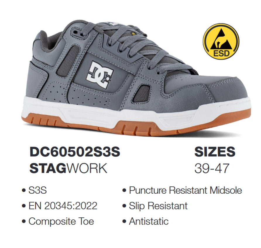 Zapatilla de seguridad DC Shoes DC60502S3S STAGWORK 39-47