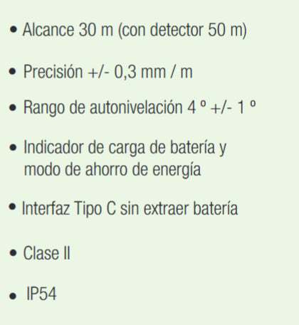 Nivel láser Medid 5664 4D 4 planos 360º con inclinómetro