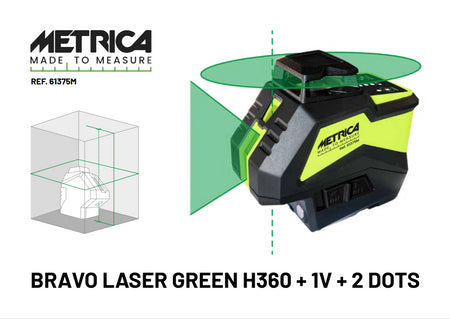 NIVEL LASER 360º 30m METRICA LASERBOX GREEN 61375M