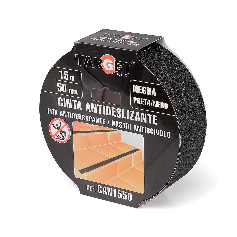 Ipt Cinta Adhesiva Antideslizante Negra De 15 M X 50 Mm  Can1550