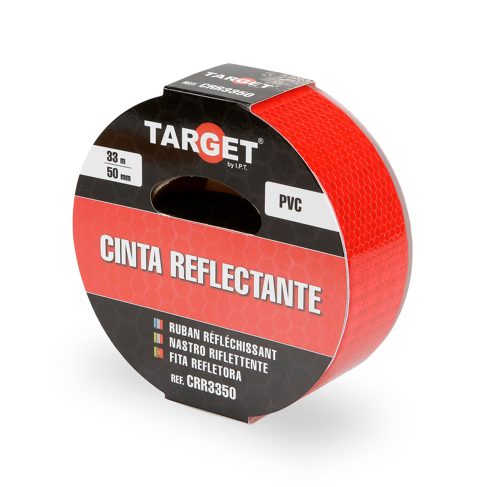 Ipt Cinta Adhesiva Reflectante Roja De 33 M X 50 Mm  Crr3350