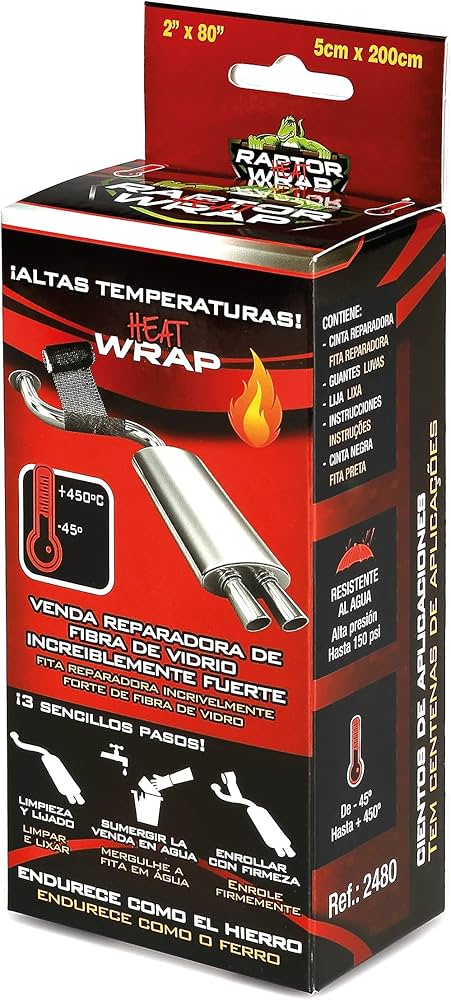 Ipt Cinta Reparadora De Fibra De Vidrio Heat Altas Temperatura 5 X 200 Cm  2480