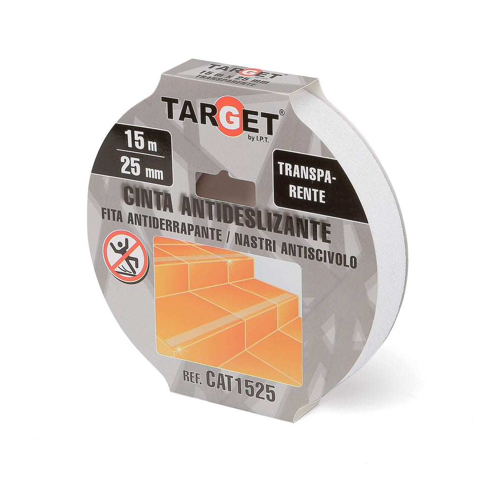 Ipt Cinta Adhesiva Antideslizante Transparente De 15 M X 25 Mm  Cat1525