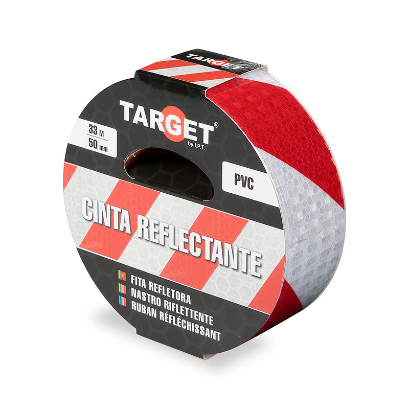 Ipt Cinta Adhesiva Reflectante Blanca/Roja De 33 M X 50 Mm Crbr3350