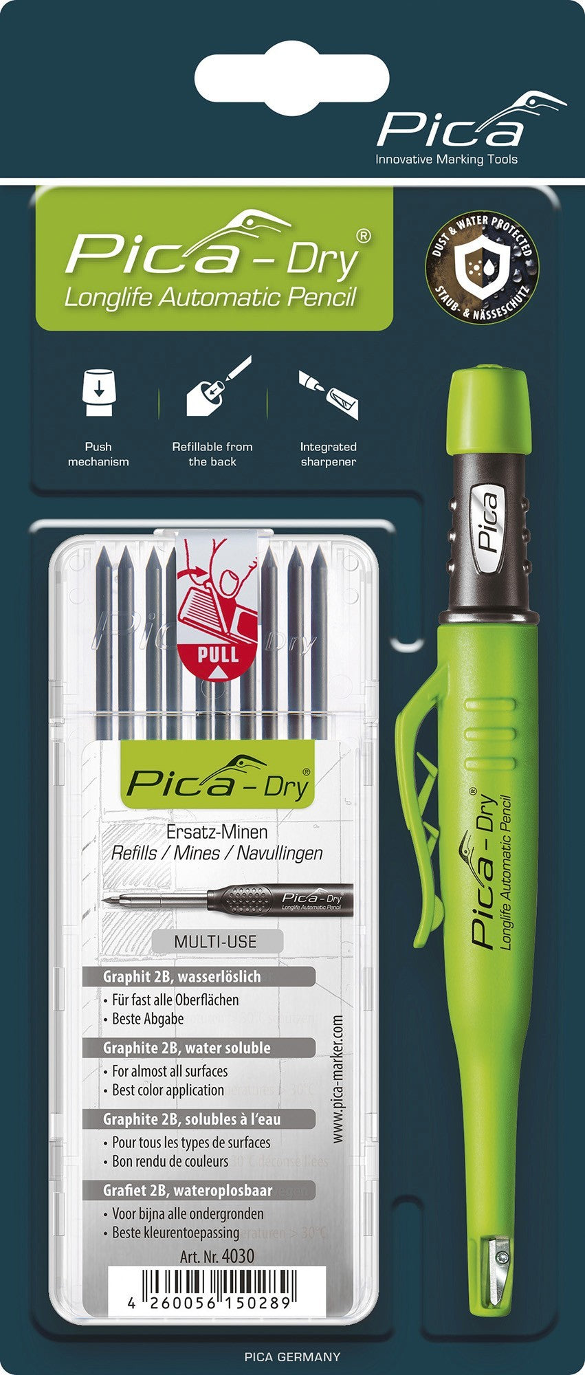 Packs de marcador 3030 Pica-Dry® y estuche de 10 minas 4030