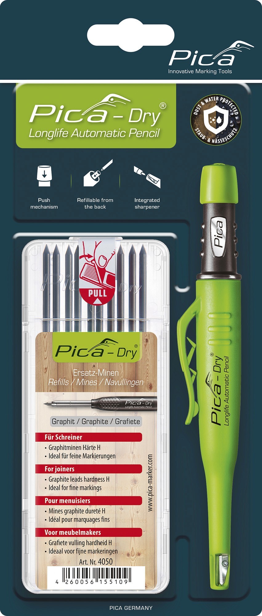 Packs de marcador 3030 Pica-Dry® y estuche de 10 minas 4050