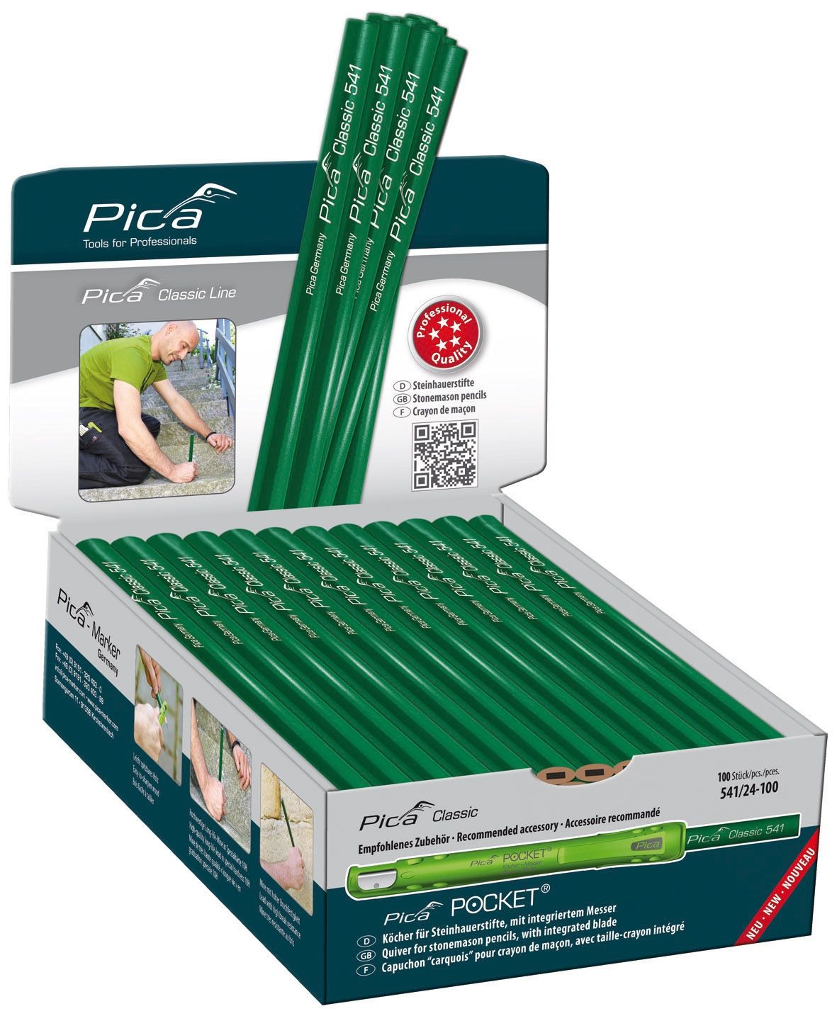 Lápiz de albañil perfil ovalado (granel)