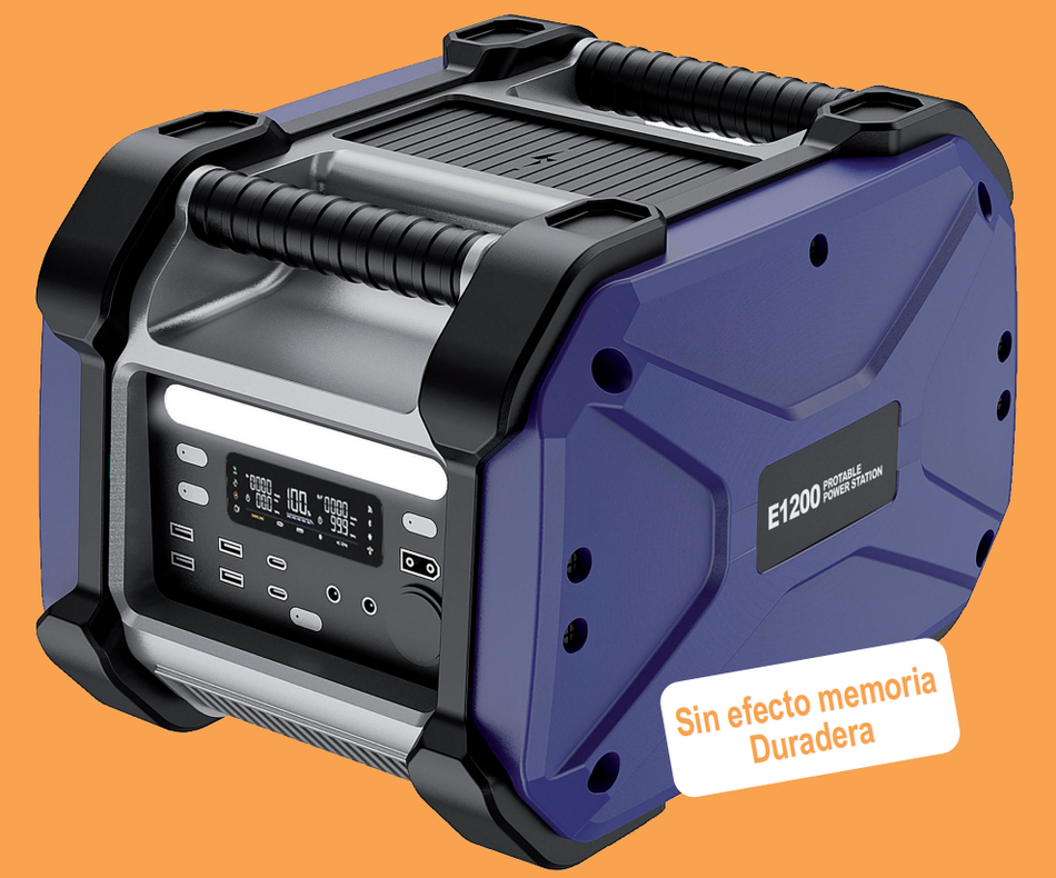 Estación de energía portátil batería 1200w 1152Wh (Carga acumulada) - Haukka