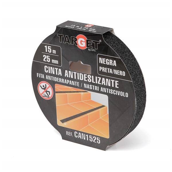 Ipt Cinta Adhesiva Antideslizante Negra De 15 M X 25 Mm  Can1525