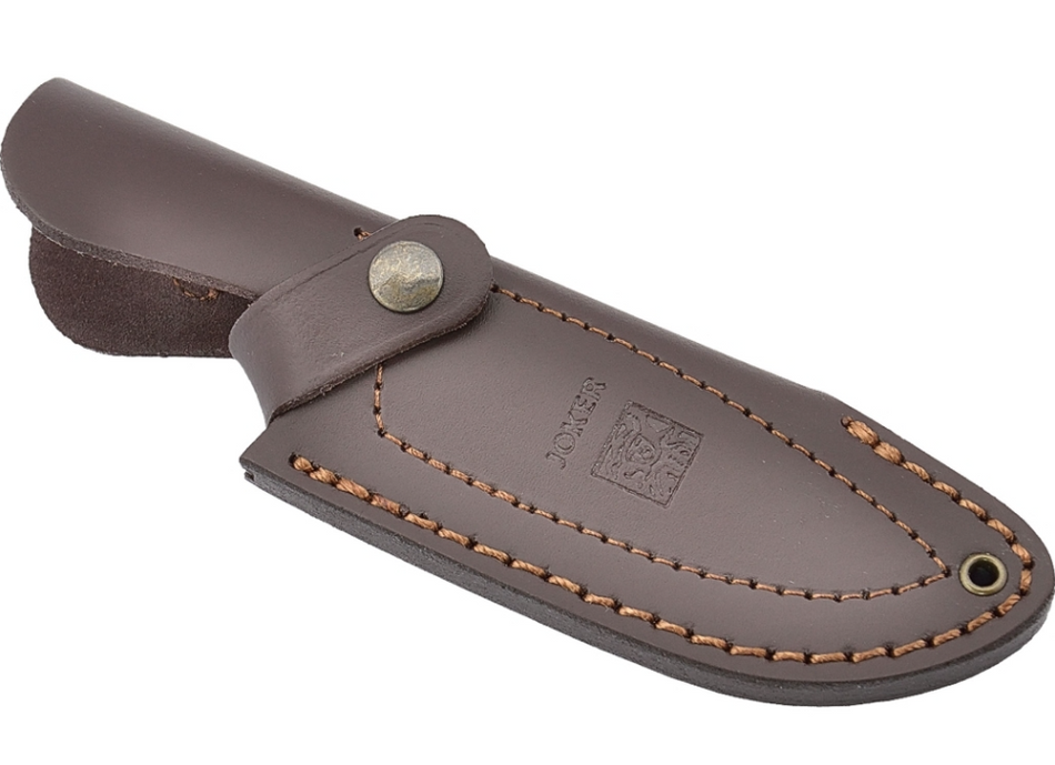 CUCHILLO DE MONTE ENTERIZO CACHAS EN ASTA DE CIERVO Y DE HOJA 10 CM