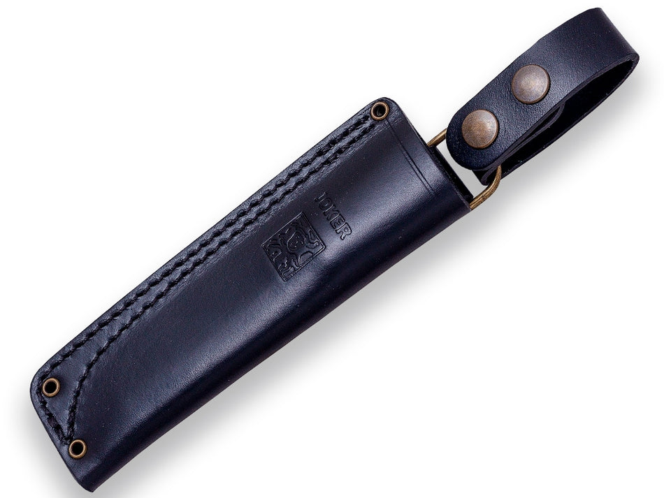 CUCHILLO BUSHCRAFT Y SUPERVIVENCIA JOKER EMBER FILO SCANDI MANGO DE MICARTA CANVAS NEGRA