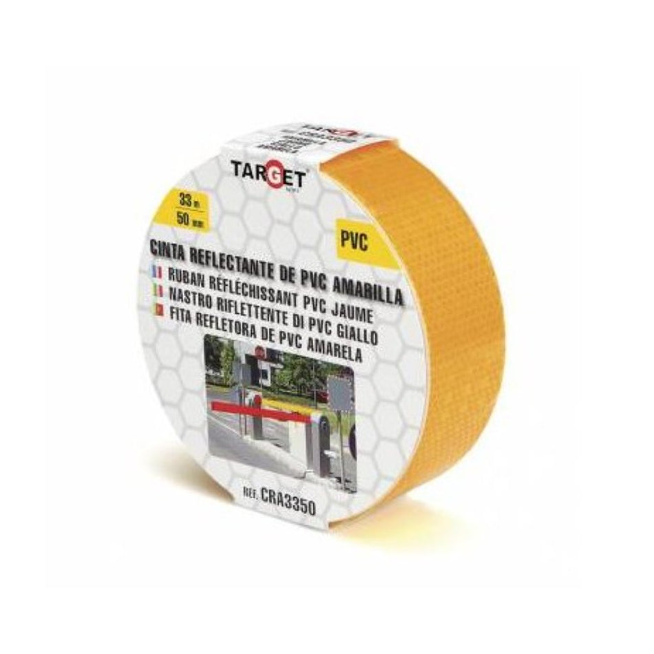 Ipt Cinta Adhesiva Reflectante Amarilla De 33 M X 50 Mm Cra3350
