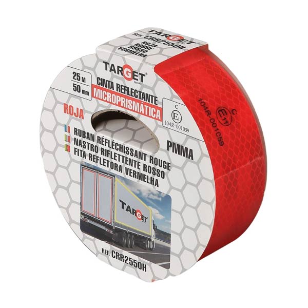 Ipt Cinta Reflectante Roja 25M X 50Mm Homologada  Crr2550H