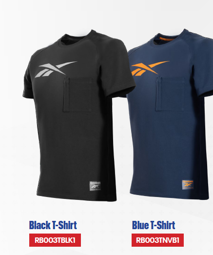 Camiseta Reebok Blue, Black, Grey T-Shirt - RB003TNVB1, RB003TBLK1, RB003TLTG1