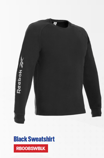 Sudadera Sin Capucha Black, Blue Sweatshirt Reebok - RB008SWBLK, RB008SWNVB