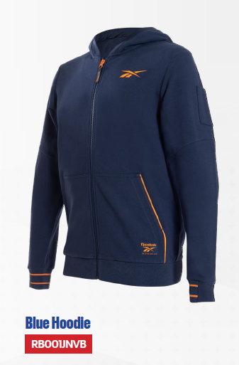 Sudadera Con Capucha Black, Blue Hoodie Reebok - RB001JBLK, RB001JNVB