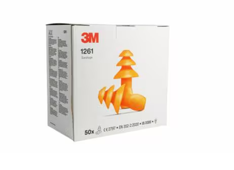 3M Tapones para los oidos 1261 Sin Cordon (Caja con 50 unidades)