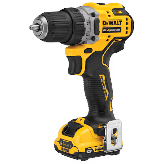 Taladro Atornillador XR 12V con 2 Baterías 2Ah Dewalt DCD701D2