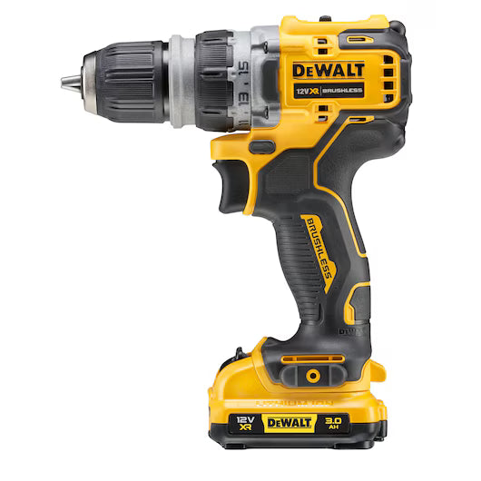 Taladro Atornillador Multi-Cabezal 57Nm XR 12V con 2 Baterías 3Ah y TSTAK Dewalt DCD703L2T