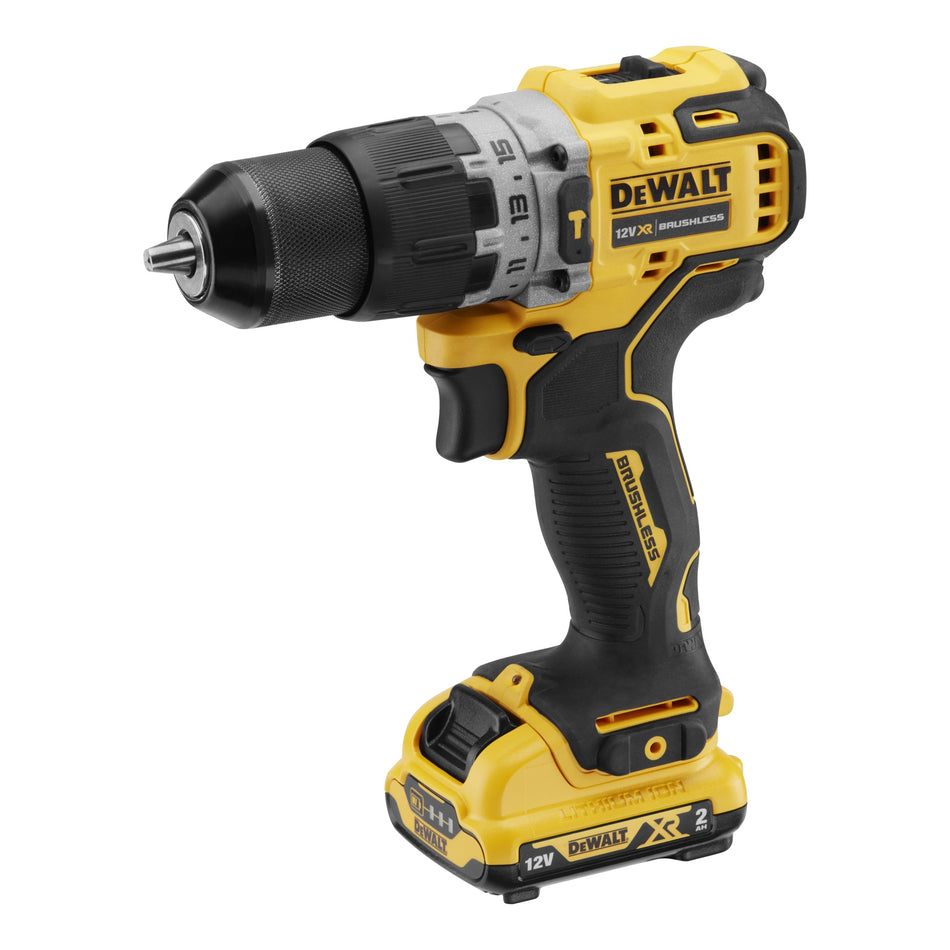Taladro Percutor XR 12V con 2 Baterías 2Ah Dewalt DCD706D2