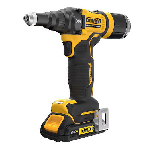 Remachadora 4,8mm XR 18V con 2 Baterías 2Ah Dewalt DCF403D2GT