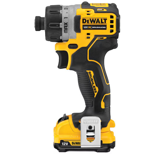 Atornillador XR 12V con 2 Baterías 2Ah Dewalt DCF601D2