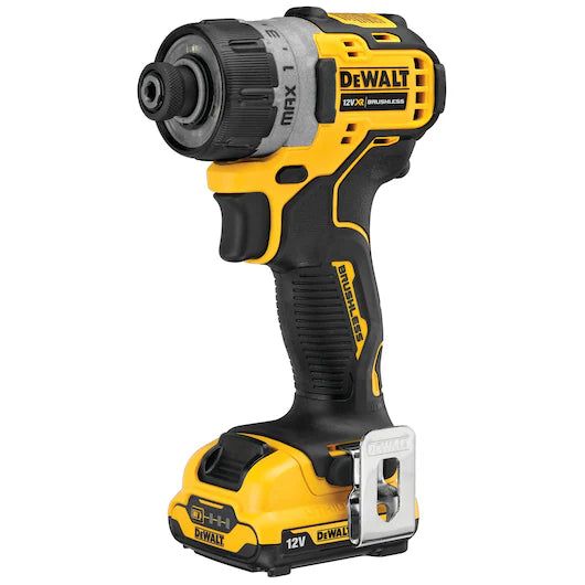 Atornillador XR 12V con 2 Baterías 2Ah Dewalt DCF601D2
