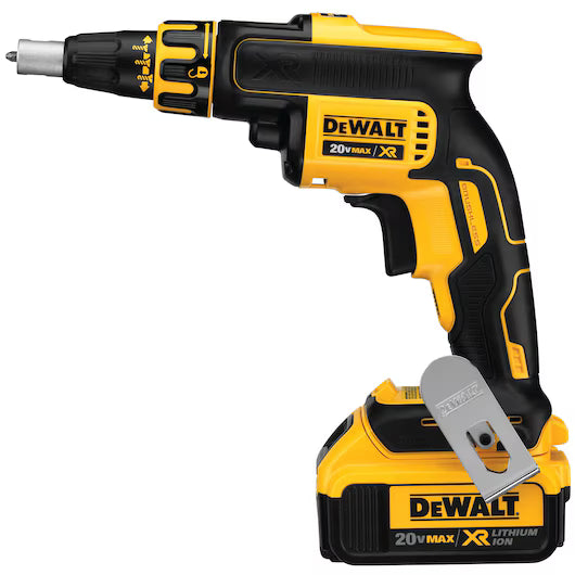 Atornillador Placa de Yeso con Cargador Rápido y 2 Baterías 4Ah y TSTAK Dewalt DCF620M2K