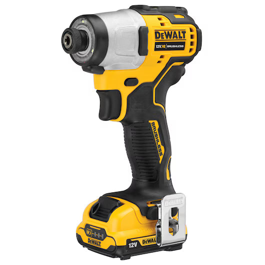 Atornillador de Impacto Compacto XR 12V con 2 Baterías 2Ah Dewalt DCF801D2