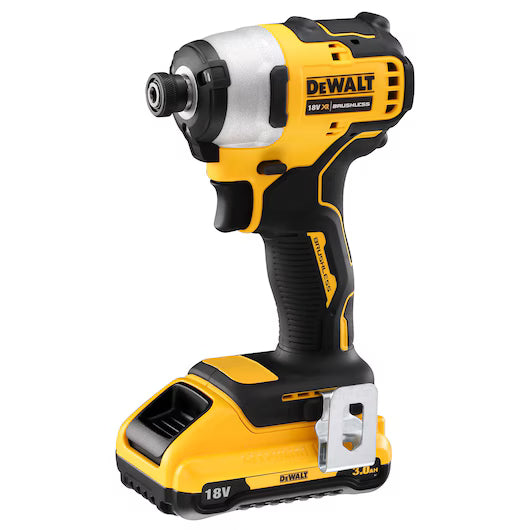 Atornillador de Impacto Sin Escobillas XR 18V con 2 Baterías 3.0Ah Dewalt DCF809L2T-QW