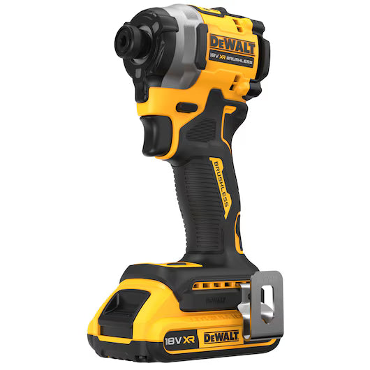 Atornillador de Impacto Compacto 1/4" 205Nm XR 18V con 2 Baterías 2Ah y TSTAK Dewalt DCF850D2T
