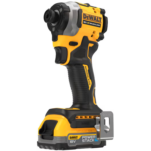 Atornillador de Impacto Compacto 1/4" 205Nm XR 18V con 2 Baterías POWERSTACK y TSTAK Dewalt DCF850E2T