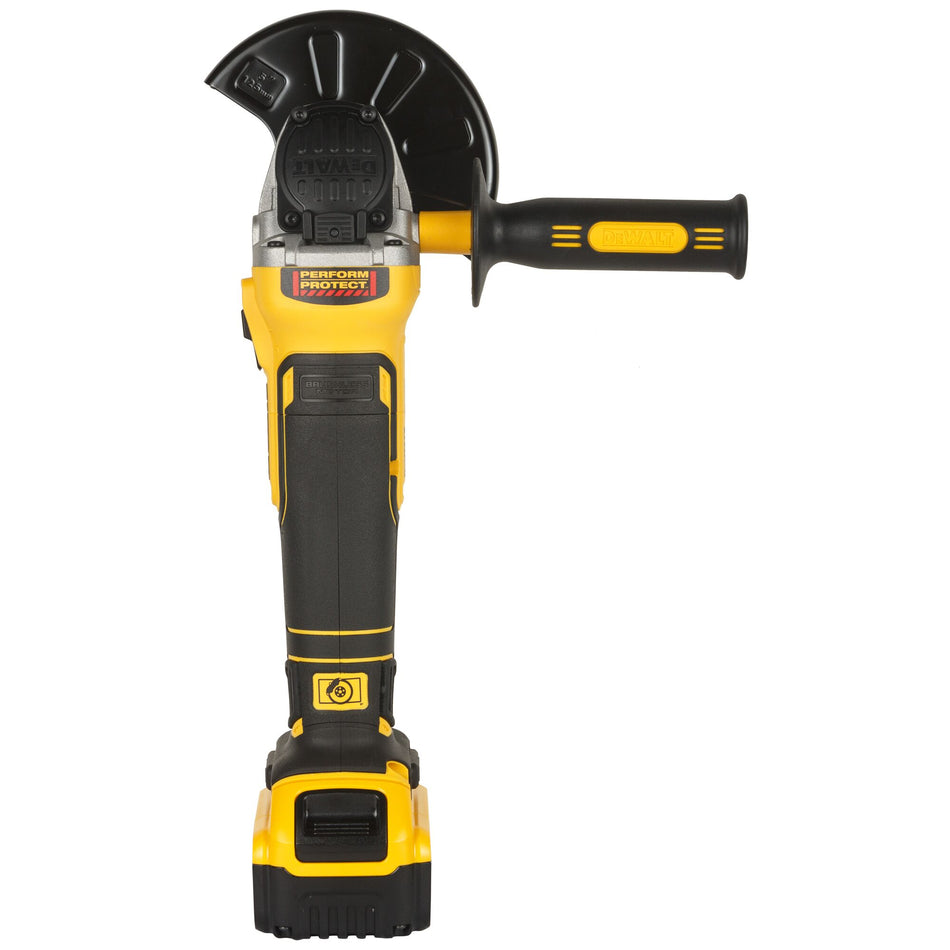 Mini-Amoladora 125mm XR 18V con 2 Baterías 5Ah y TSTAK Dewalt DCG405P2