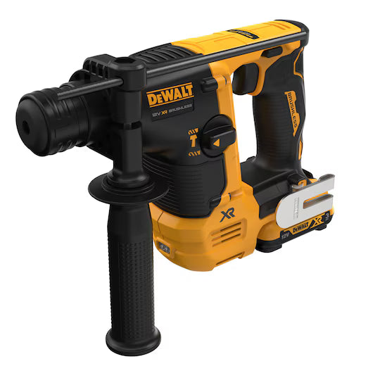 Martillo SDS Plus 1,1J 2 Modos XR 12V con 2 Baterías 3Ah y TSTAK Dewalt DCH072L2
