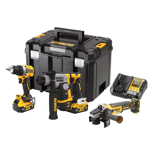 KIT XR 18V (DCD800 + DCG405 + DCH172) 2x 5Ah Baterías + TSTAK VI Dewalt DCK355P2T-QW