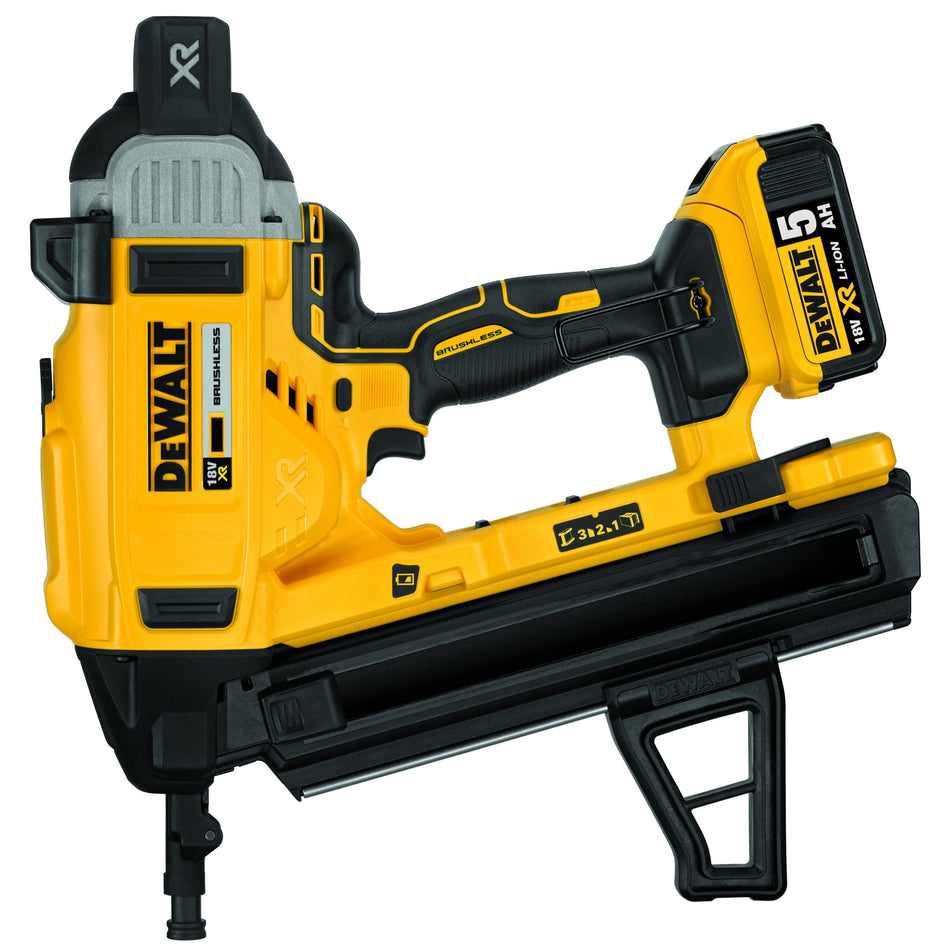 Clavadora de Hormigón XR 18V con 2 Baterías 5Ah Dewalt DCN890P2