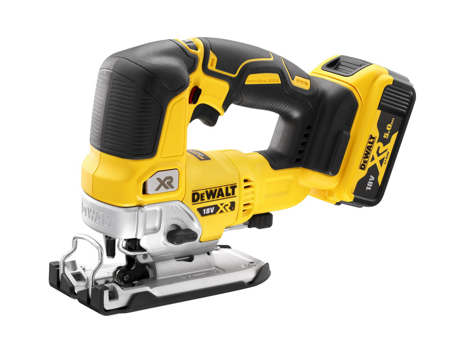Sierra de Calar XR 18V con 2 Baterías 5Ah y TSTAK Dewalt DCS334P2