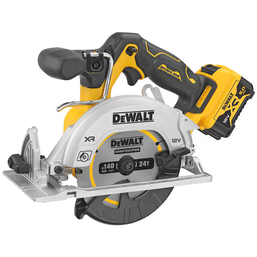 Sierra Circular 140mm XR 12V con 2 Baterías 5Ah Dewalt DCS512P2