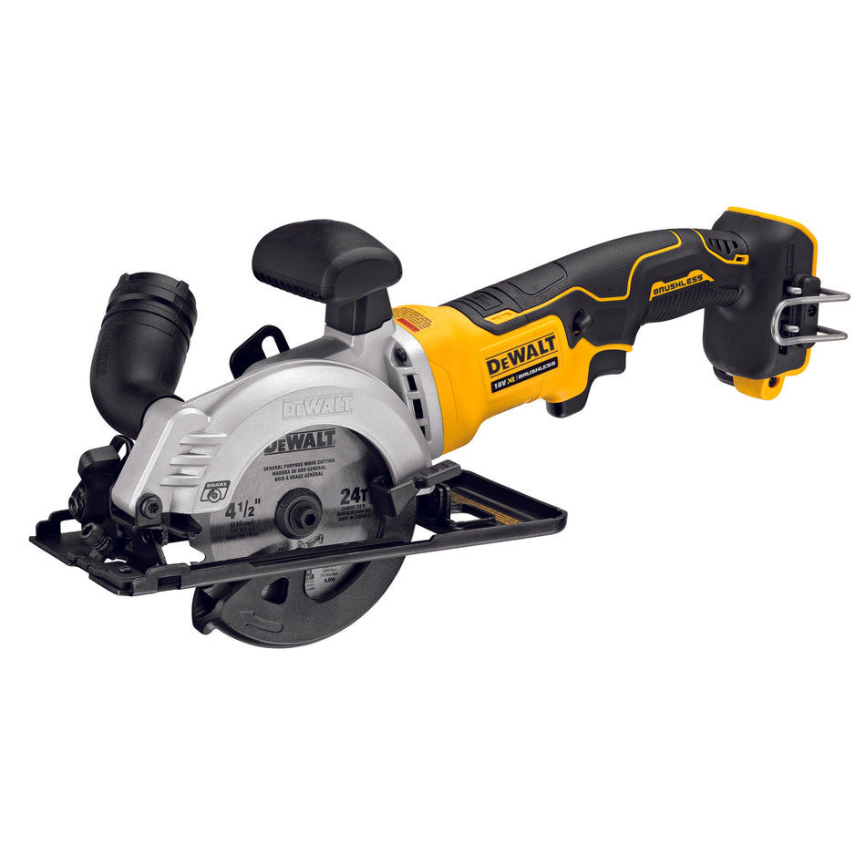 Sierra Circular de Mano Ø115mm 38mm Profundidad XR 18V Sin Batería con TSTAK Dewalt DCS571NT
