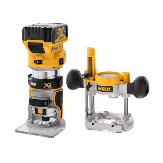 Fresadora Combo XR 18V con 2 Baterías 5Ah Dewalt DCW604P2