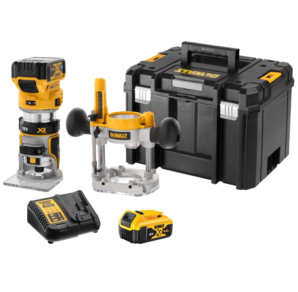 Fresadora Combo XR 18V con 2 Baterías 5Ah Dewalt DCW604P2